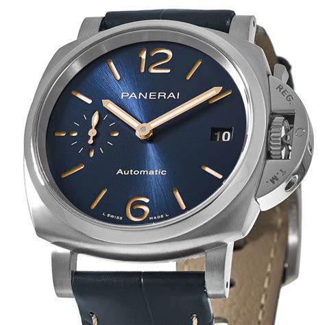 panerai luminor automatic blue dial.